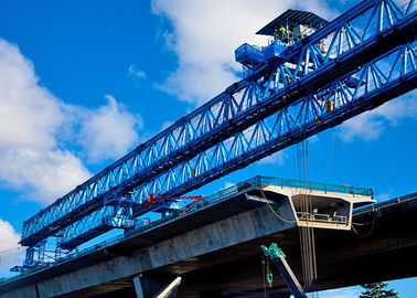 Estrada de ferro concreta de Crane Bridge Girder Erecting For do lançador do feixe dobro aéreo