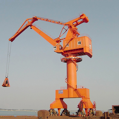 Único controle 10m da cabine de Jib Harbour Loading Portal Crane 380V