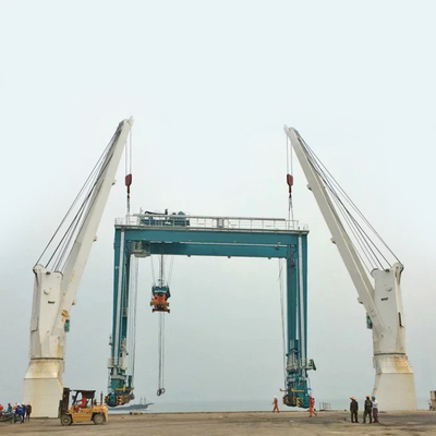 viga do dobro da fonte de Container Crane 500t Electric Power do modelo de 22m RTG