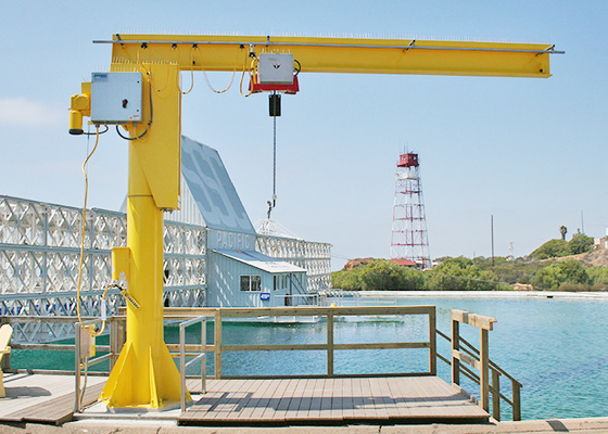 Assoalho posto - montou Jib Crane uma rotação A4 elétrico de 360 graus