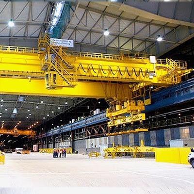 Crane Reliable Double Girder Traveling aéreo magnético elétrico estável 30m