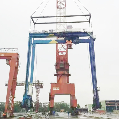 viga do dobro da fonte de Container Crane 500t Electric Power do modelo de 22m RTG