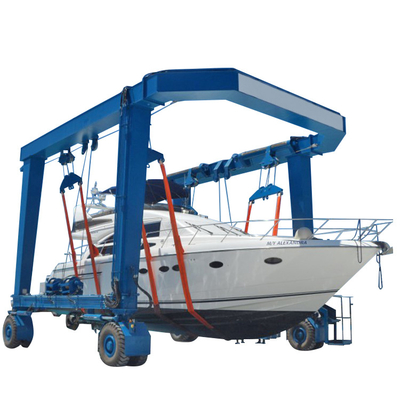 Sistema de controlo Marine Boat Lift de 100 Ton Yacht Gantry Crane Electric