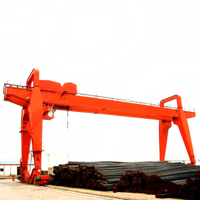 550KN Double Girder Gantry Crane Top Running Box Frame Com Trolley