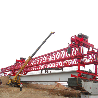 Guindaste lançador de ponte para montagem de viga treliçada dupla de fornecedor de fábrica de 100 toneladas
