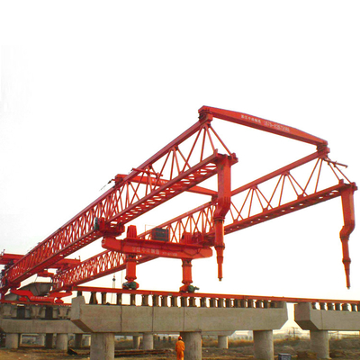 Guindaste lançador de ponte para montagem de viga treliçada dupla de fornecedor de fábrica de 100 toneladas