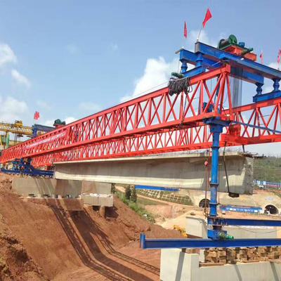 Truss tipo ponte viga lançador guindaste aço de alto desempenho em quente