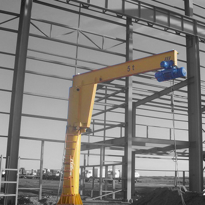 Eficiência pendente de controle de fio de piso montado Jib guindaste para manuseio de material