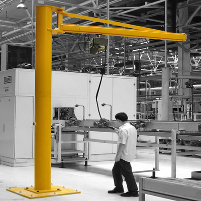 Eficiência pendente de controle de fio de piso montado Jib guindaste para manuseio de material